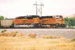 Coal trains meet in the yard